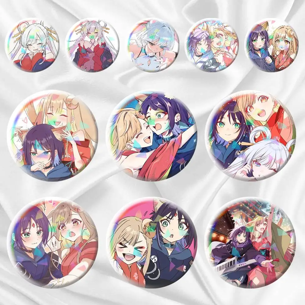 

Princess kaguya A-Anime 75mm 58mm 44mm 25mm Brooch Backpack Hat Pins Accessories Toys Badge