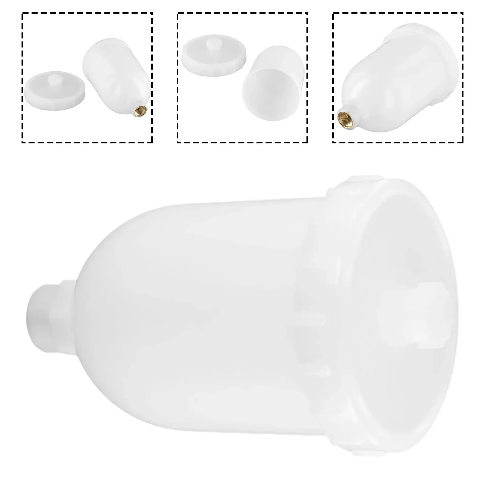 300ML Plastic Spray Pot Container For H2000 R100 HVLP Gravity Mini Spray Paint Cup Pot Pneumatic Tool Accessories