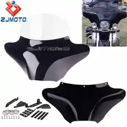 Universal Motorcycle Batwing Wind Fairing Kit For Harley Hyosung Kawasaki Honda Suzuki Yamaha Cruiser Windshield Air Deflector