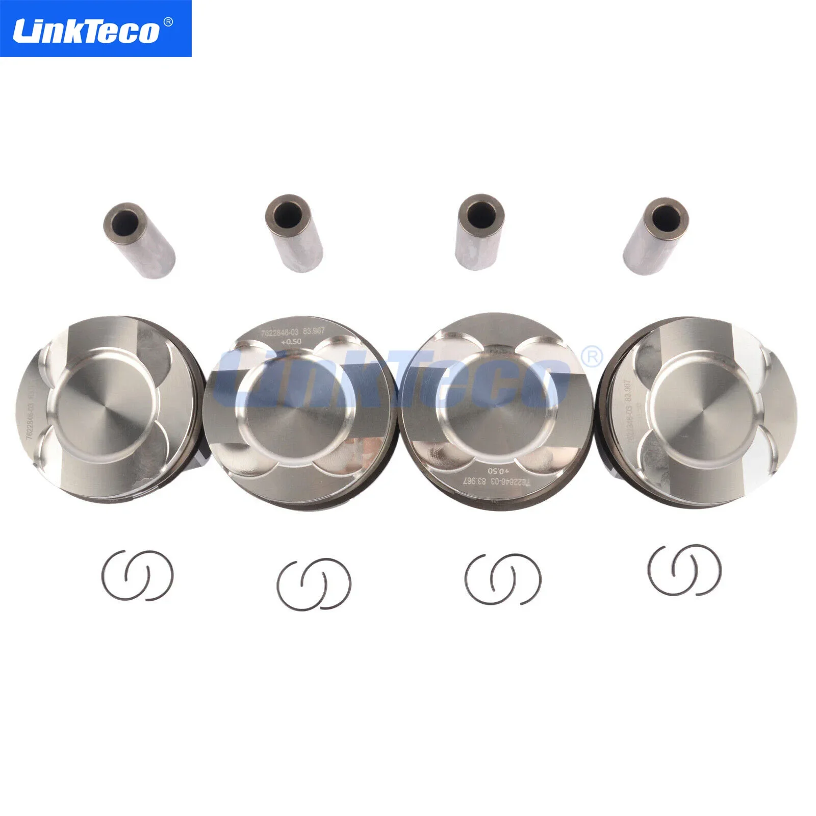 4pcs Piston with Rings Set for BMW 220i 228i 320i 328i 520i 528i X1 X3 X4 X5 Z4 2.0 L L4 GAS DOHC Turbocharged N20