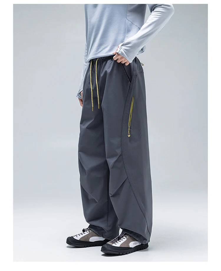 Unisex Teflon Wasserdichte Softshell-Hose - Fluoridfreie, wasserabweisende, schnelltrocknende Wanderhose mit Reißverschlusstaschen – Detail 8