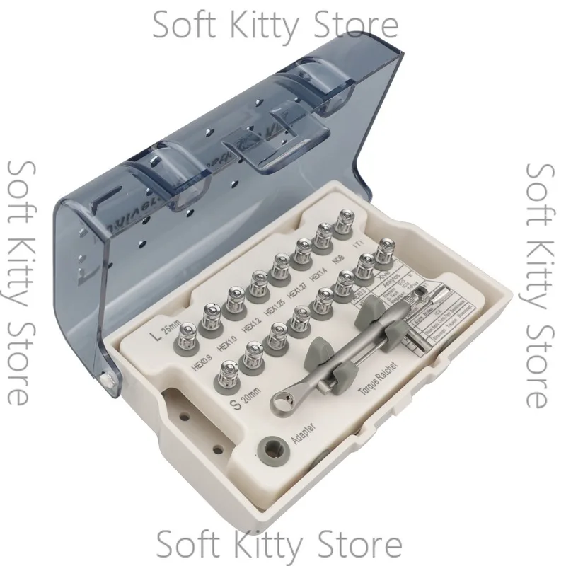 Dental Implant Restoration Tool Kit Dental Equipment Dentistry Universal Implantology Torque Screwdrivers Wrench 10-70NCM