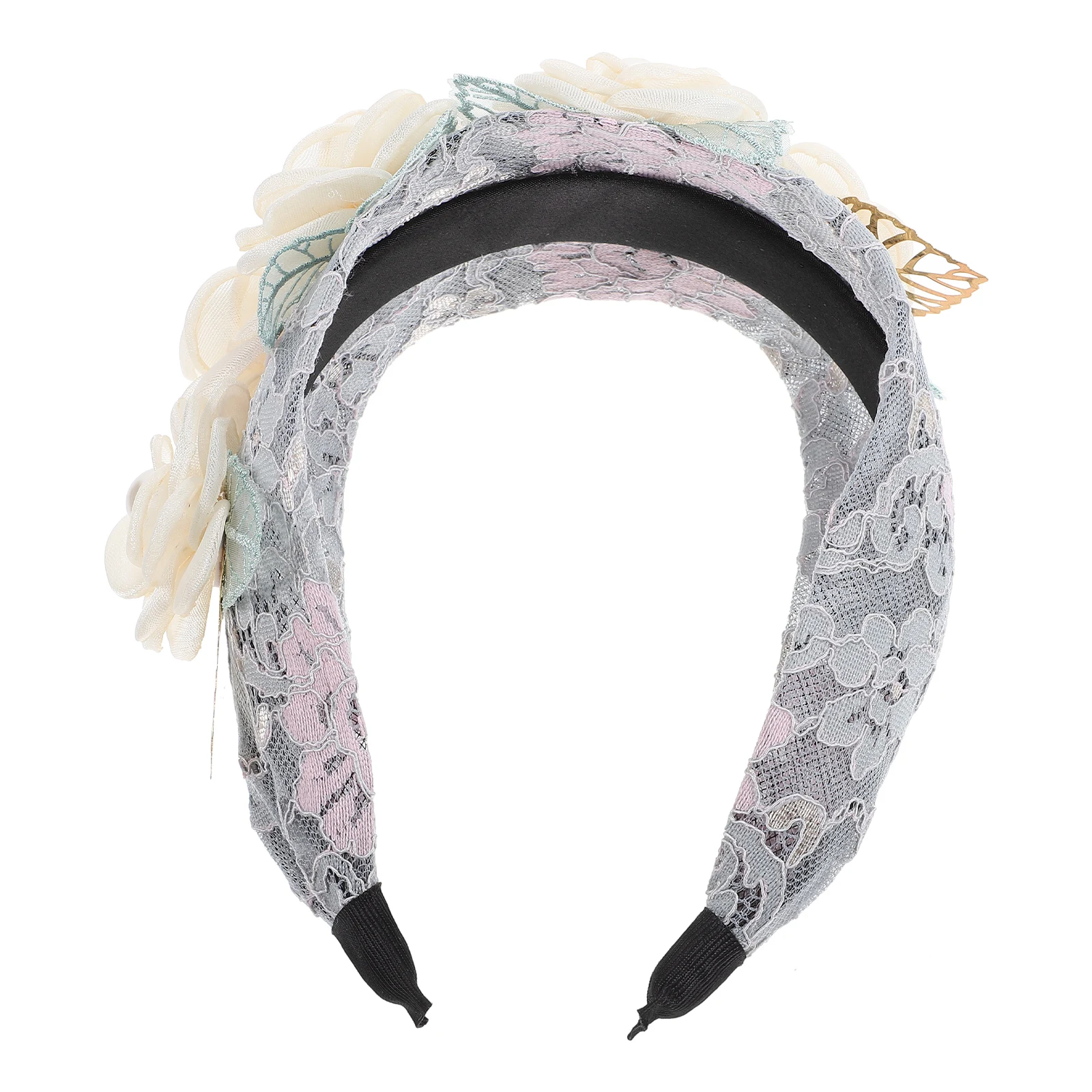 

Headband Flower Headbands for Girls Wedding Floral Hair Accessories Bridal Hairband Fabric Bride Accessory Women's