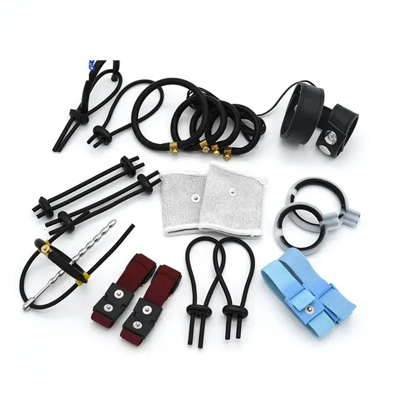 Electro Shock Penis Ring Electrical stimulation Therapy Massager Cock Rings Penis Extender Enlargement Sex Toys Male Masturbator