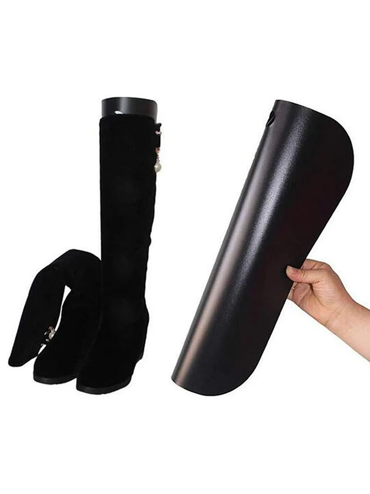 1Pc Boot Shapers Form Einsätze Schwarz Kunststoff Stiefel Lagerung Hohe Unterstützung Stiefel Ständer Halter Bäume Rack Schuh Bahren Rack