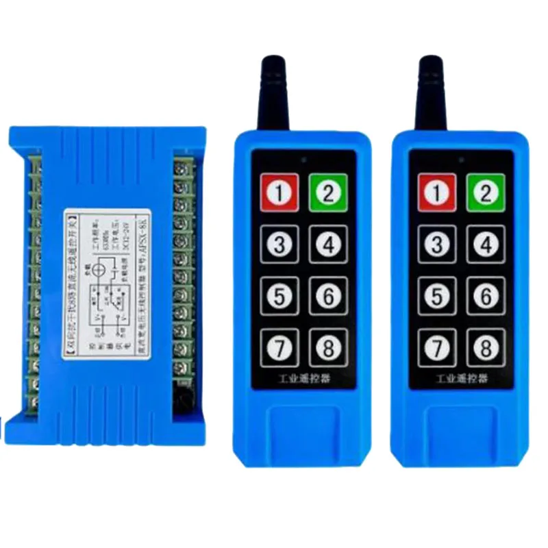 

1000m DC12V 24V 8CH 433MHz Relay RF Bidirectional Wireless Remote Control Switch For Motor,Electric door,window, gate, Elevator