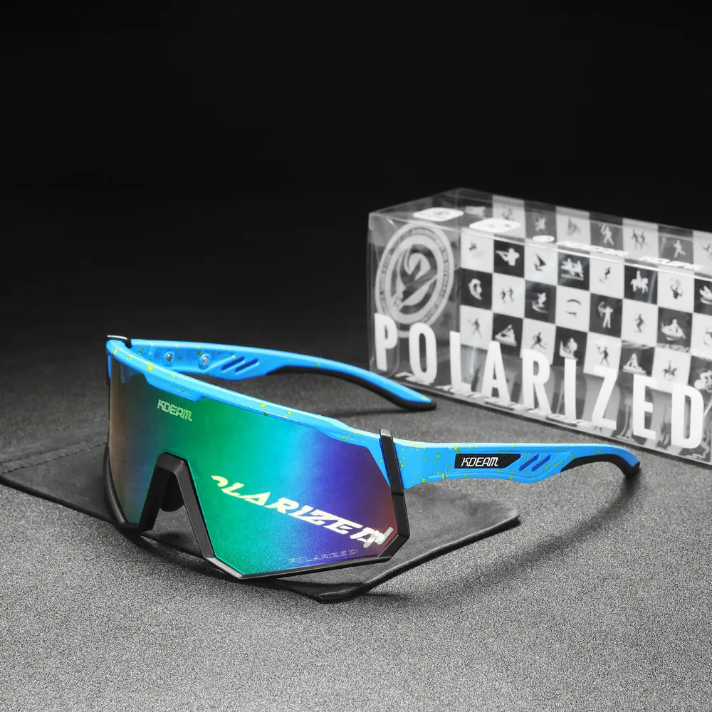Kdeam High-End-Sports onnen brille polarisierte Herren-Fahrrad brille abnehmbarer Tr90-Rahmen und Nasen pads leicht auszu tauschen – Detail 35