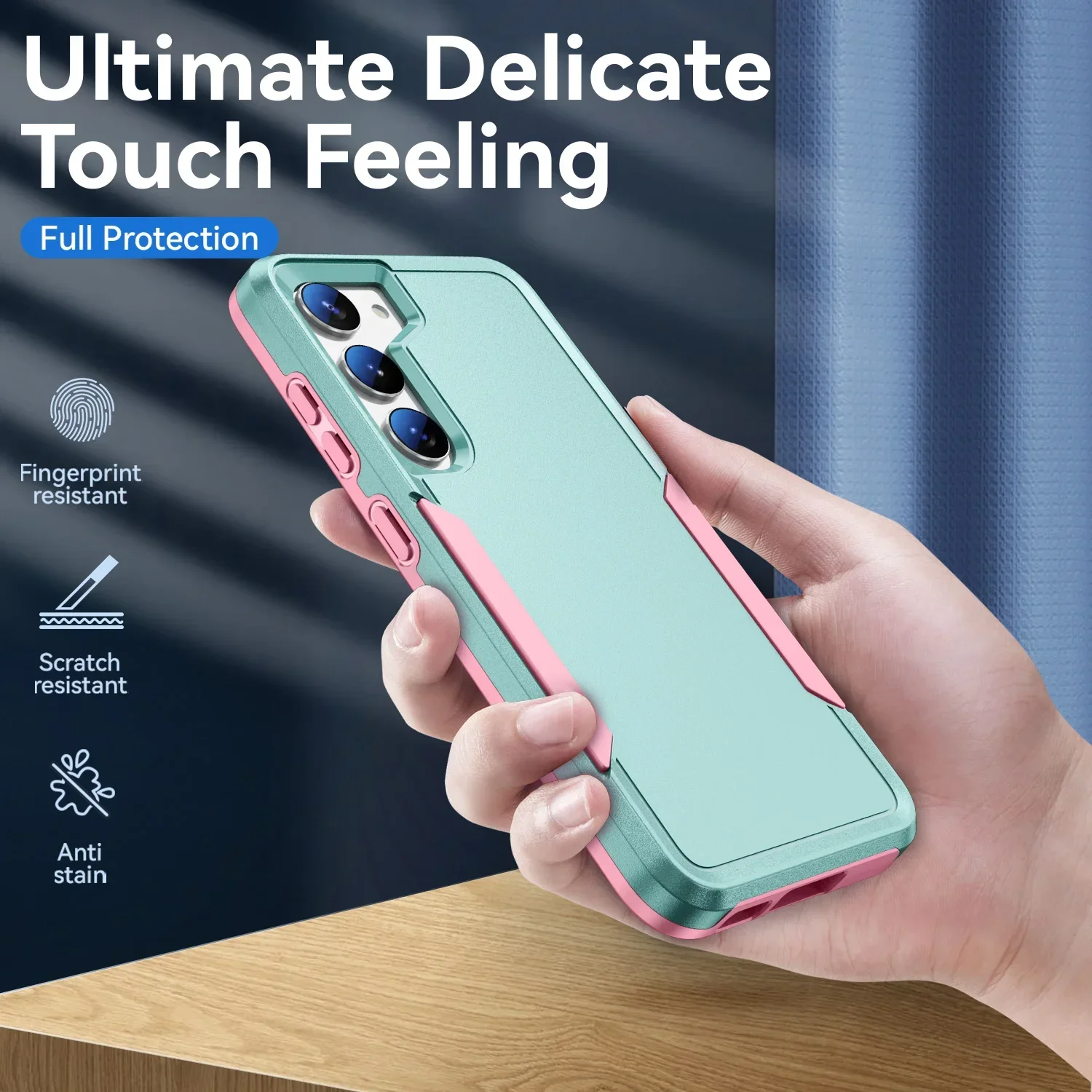 Anti-Vallen Hard Cover Beschermhoes voor Samsung Galaxy S23 S24 S25 Ultra S22 Plus S21 FE S20 5G A15 A55 A35 A16 A56 A36