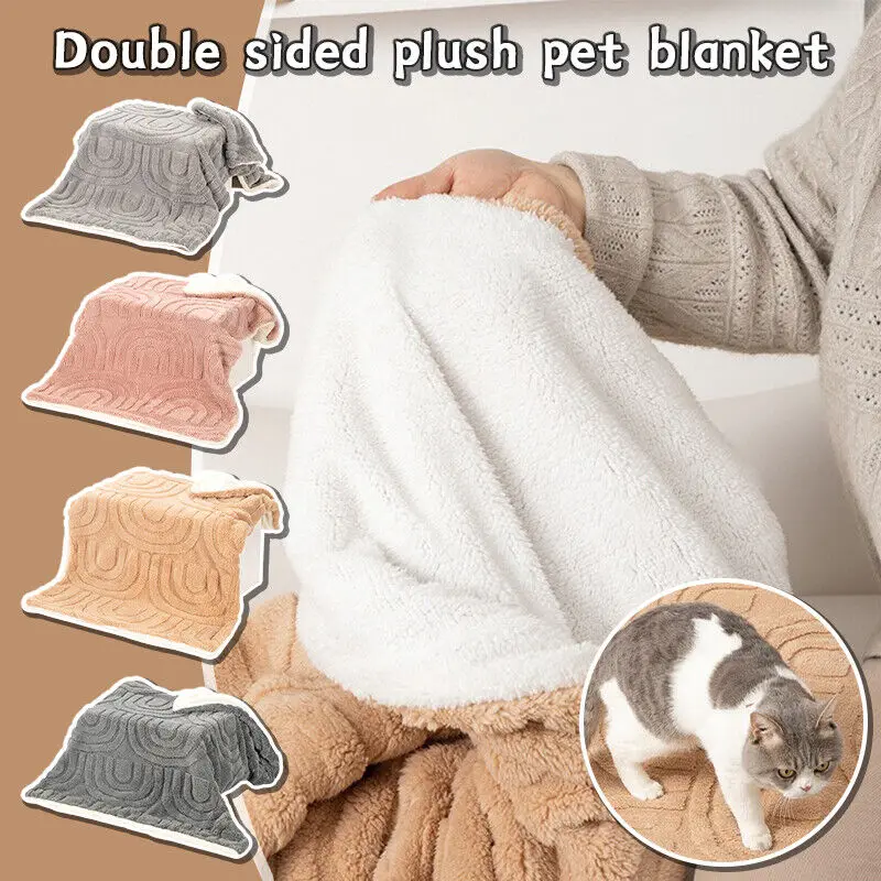 

Soft Pet Blanket Warm Dog Mat Sheets Cat Kennel Thicken Fleece Warm and Comfortable Blanket for Cat Dogs Pet Accessories