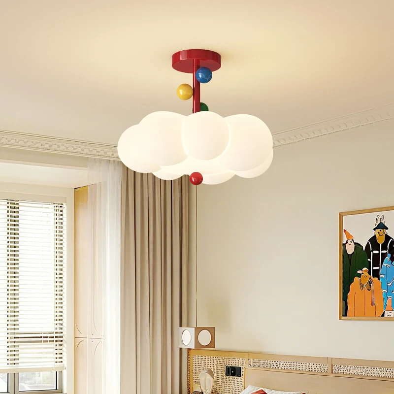 Cream Wind Color Room Light Creative Boys and Girls Bedroom Light Memphis Eye Protection Master Bedroom Ceiling Light