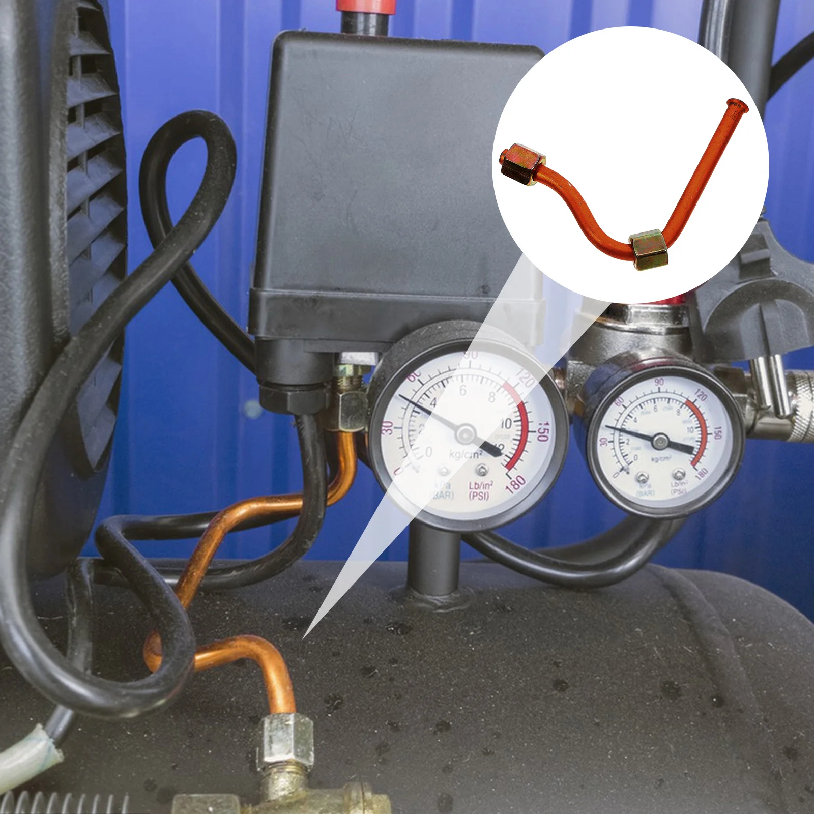 

Алюминиевая выхлопная трубка для воздушного компрессора, запасная часть для пневматических трубок высокого давления, совместимая с различными моделями