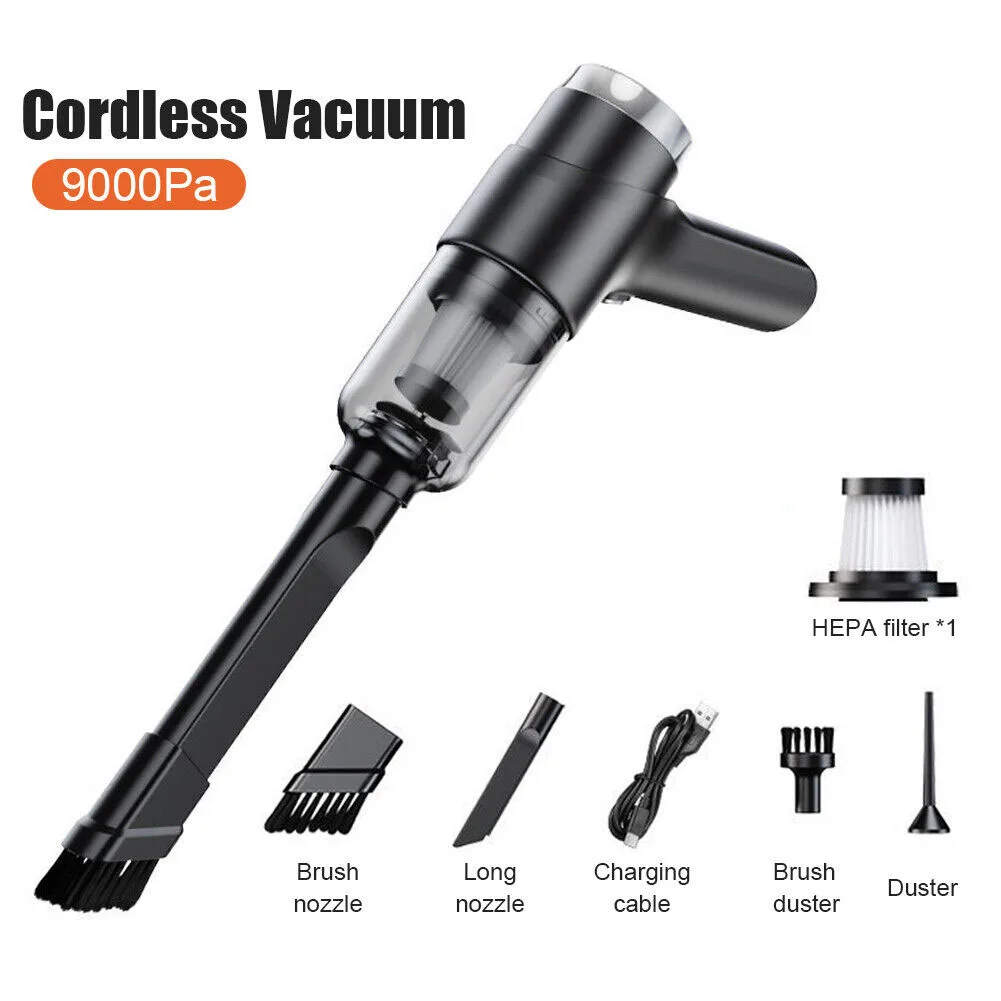 

Car Cordless Vacuum Cleaner Powerful And Portable Car Vacuum Cleaner Strong Sution Force 120W Motor USB Home Mini Vacuum Cleaner