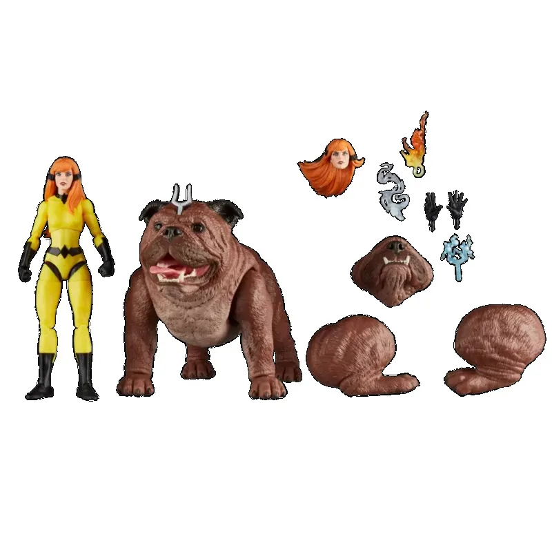 Marvel Legend Crystal Women Lock Toothed Dog Double Set Manga Version 6-inch Genuine F9108 Mobile Handheld Model Toy Gift Movie