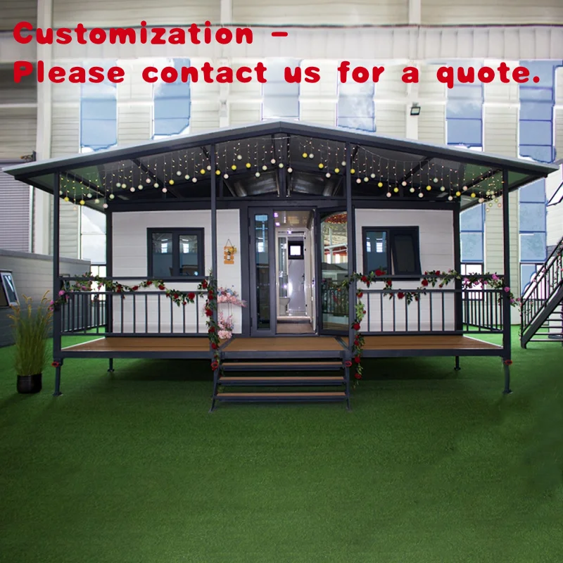 

custom.Soundproof 20ft Modern Tiny House Expandable Container House Mobile Home With Balcony