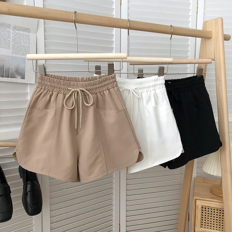 American Street Style Shorts 2026 Summer New Oversized Thin Cool Wide Leg Pants Women High Waist Casual All-match Shorts Women image 2