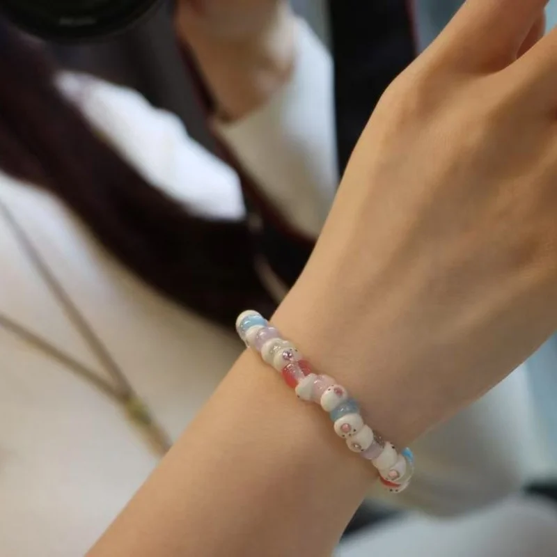 

Tuo Bone'S Paw Single Ring Girl Pliable Temperament Carved Bodhi Root Bracelet Buddha Beads