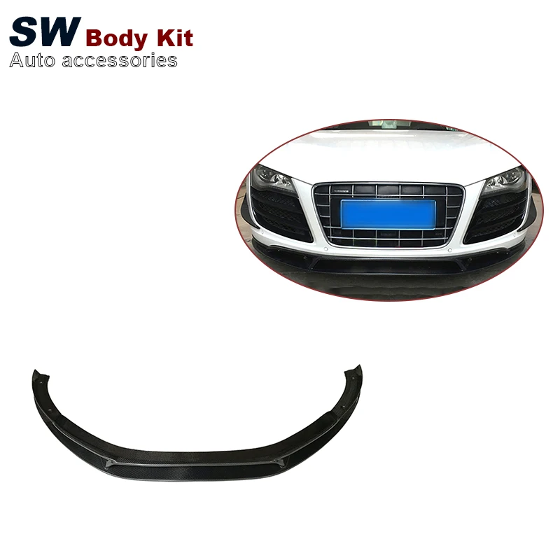 

Carbon Fiber Front Bumper Lip for Audi R8 V8 V10 2017-2019 Front Bumper Splitter Lip Diffuser Cover Trim Body Kit