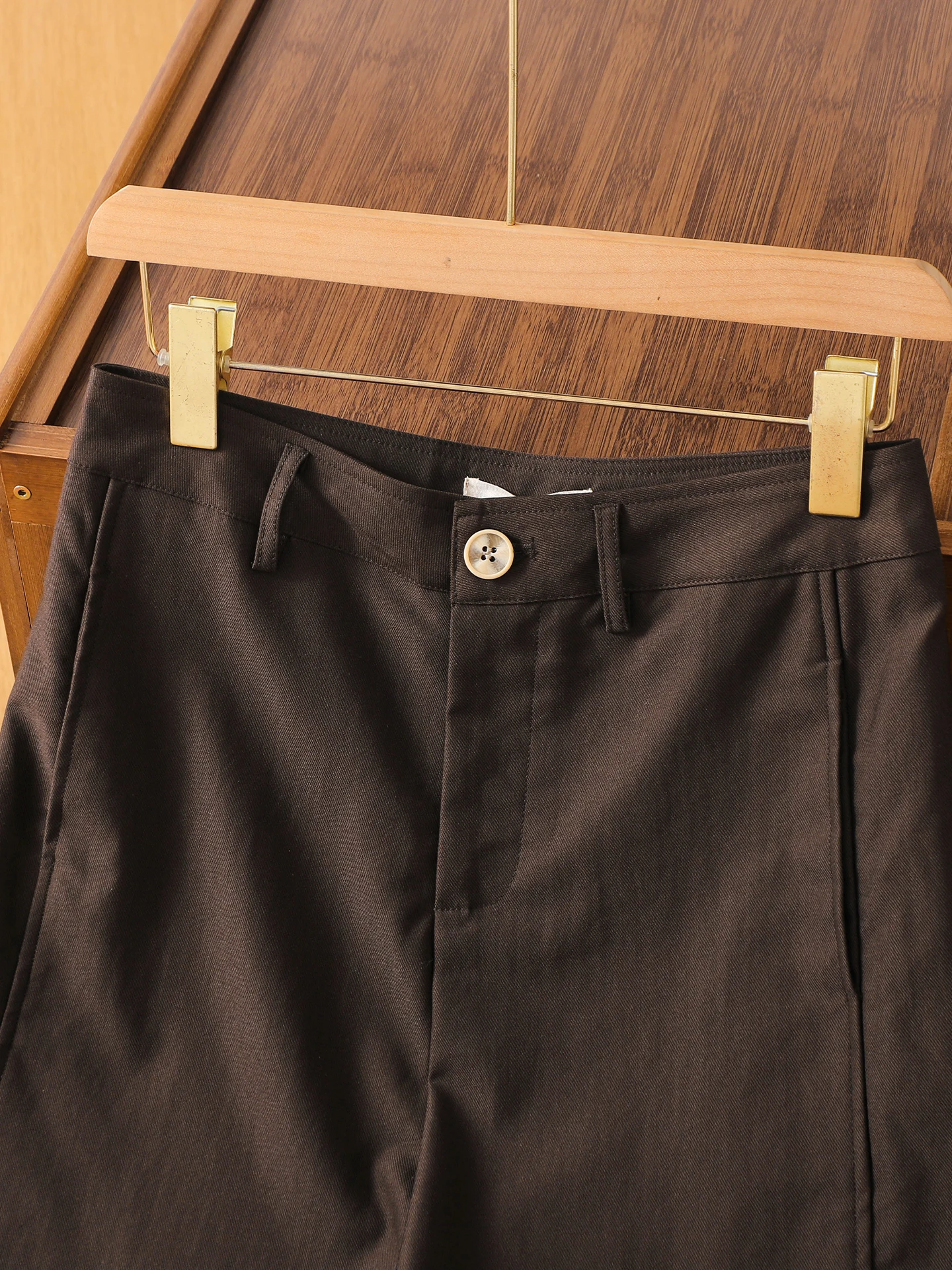 Busin المرأة بنطال ذو قصة أرجل واسعة عالية الخصر مستقيم قطع فضفاضة تناسب بناطيل كاجوال Faionable تنوعا ربيع الخريف جديد Arr...