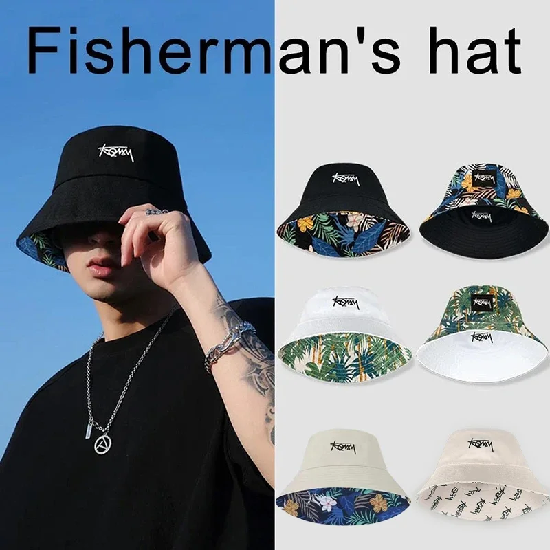 Fashion Double-sided Fisherman's Hat, Foldable Portable for Both Men Women Suitable for Daily Outdoor Outings