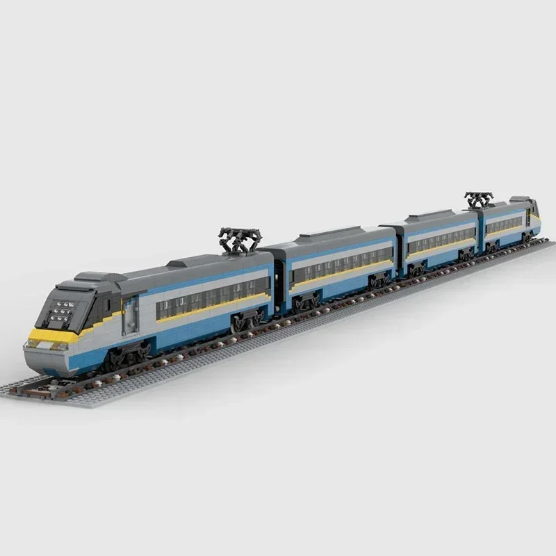 Moc ビルディングレンガシティカーモデルチェコ高速鉄道技術モジュラーブロックギフトクリスマスおもちゃ DIY セットアセンブリ