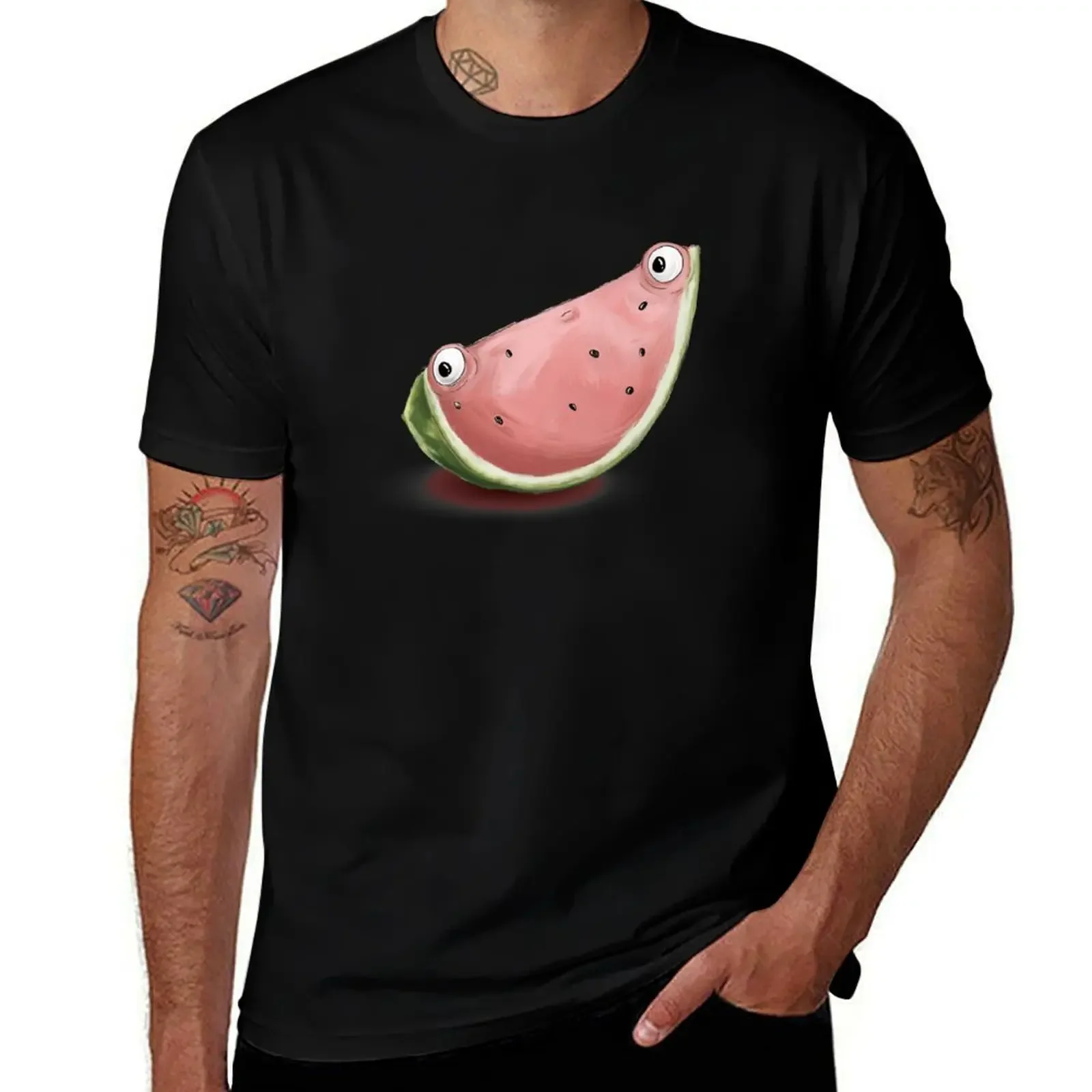 Concerned Watermelon T-Shirt essential t shirt summer top cotton graphic tees t shirt men 100℅ cotton