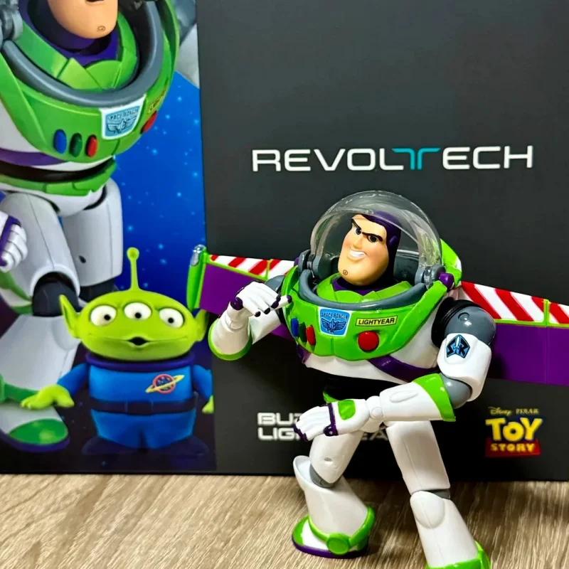 Original Kaiyodo Revoltech Toy Story Buzz Lightyear Woody Jessie ‌ Figuras de acción Colección de adornos de anime Modelo Juguete Regalos