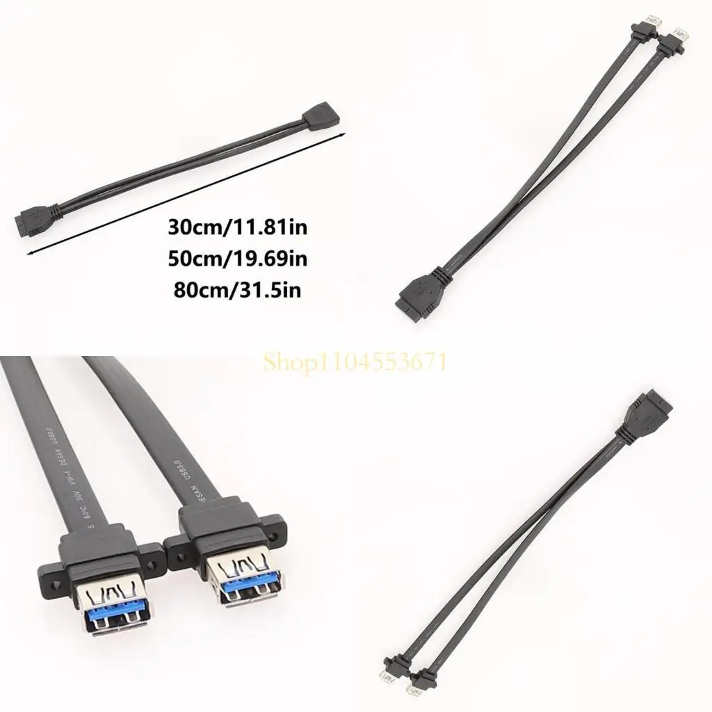 

Best Seller Flat Design USB3.0 Extension Cable USB3.0 Faceplate Cable for Space Saving Installation Secure Mounting USB Cable