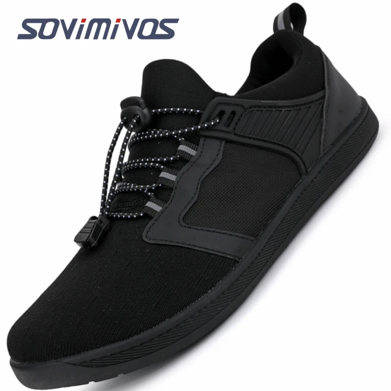 Zapatos descalzos para hombre y mujer, zapatillas minimalistas de punta ancha para correr, tenis para caminar, transpirables de ancho