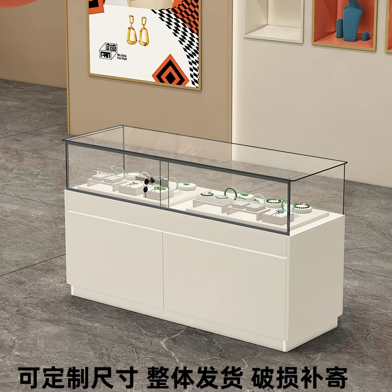 Jewelry Display Cabinet Glass Cabinet Museum Cultural Relics Antique Display Cabinet Eye Store Mobile Phone Counter Display Cabi