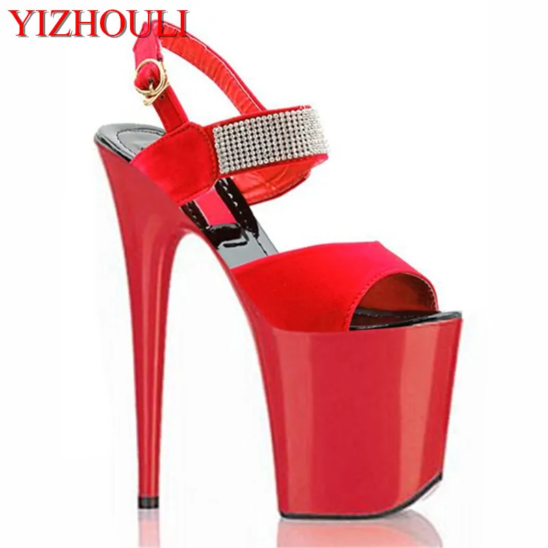 

Summer stage performance high-heeled shoes, stilettos model banquet pole dancing 20 cm dance shoes