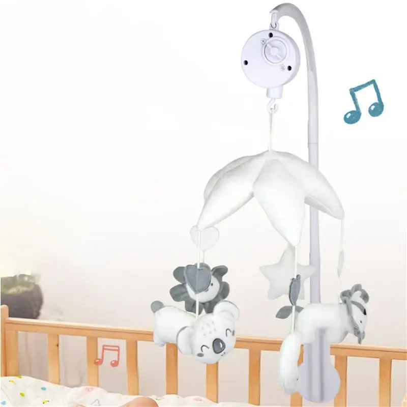 Brinquedo musical berço móvel com música, Baby Mobiles, Bed Bell Holder, Suporte de braço com caixa, Enfermeiro