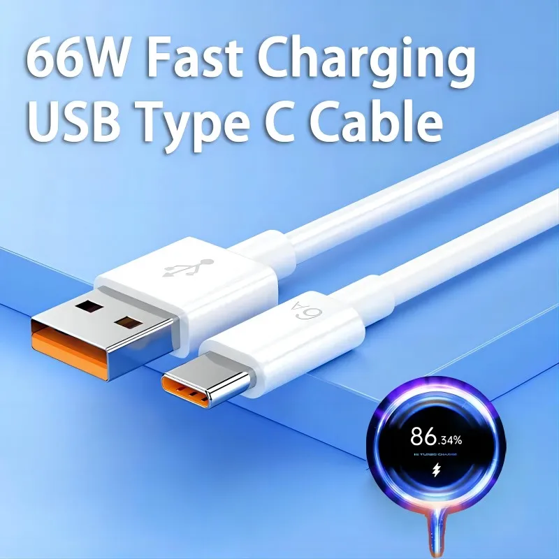 

For Xiaomi Charger Cable 6A 67W Fast Charger Cable For Redmi Note 12 11S Note 10S 10 9 Pro 2m 1.5m 1m Fast Charging Charge Cable