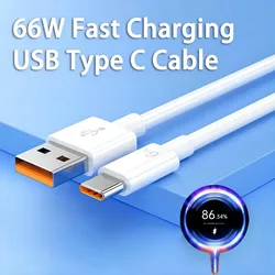 For Xiaomi Charger Cable 6A 67W Fast Charger Cable For Redmi Note 12 11S Note 10S 10 9 Pro 2m 1.5m 1m Fast Charging Charge Cable