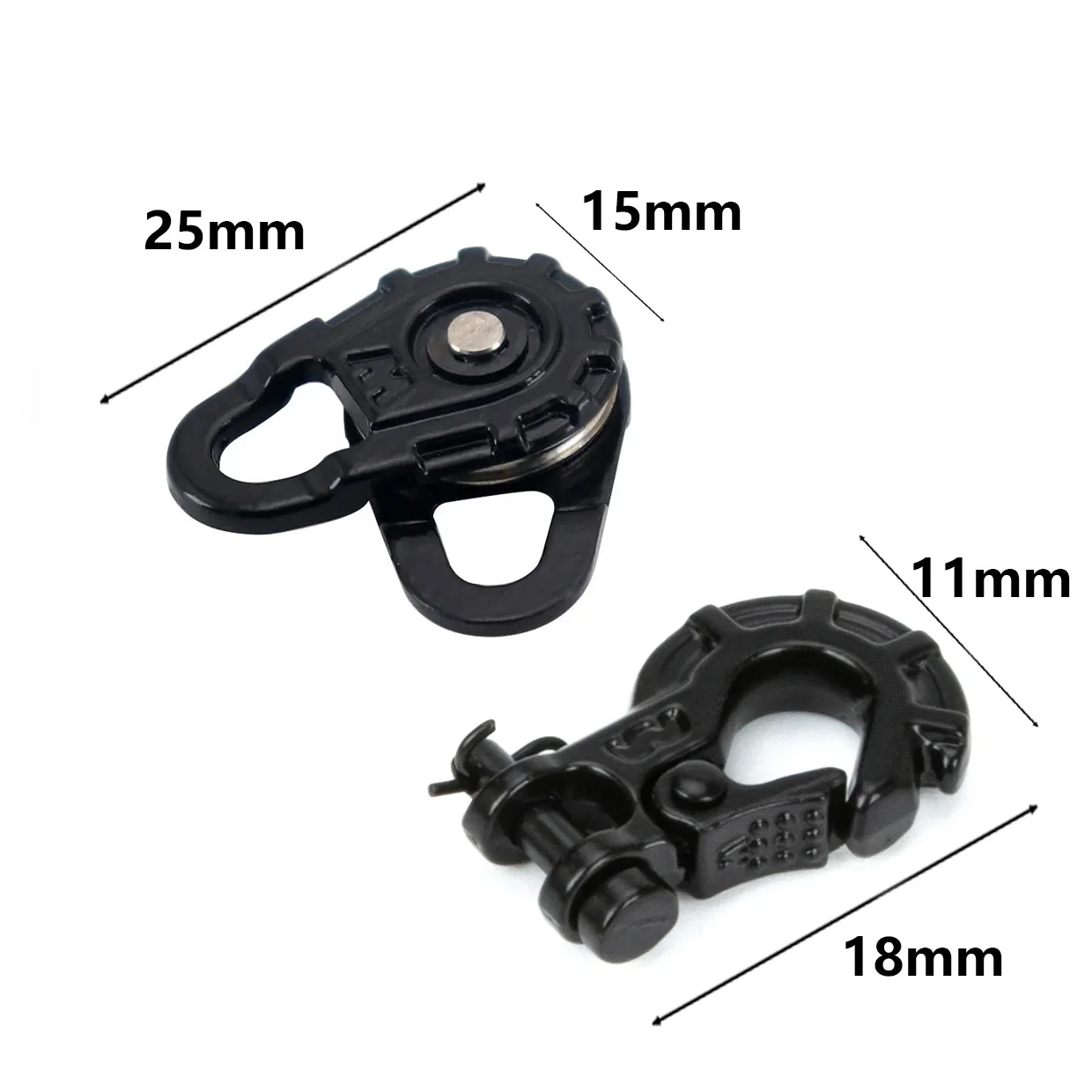 RC Metallwinde Fernbedienung Simulation Zugspielzeug Modellwinde für 1/10 RC Crawler Auto Axial SCX10 90046 TRX4 Redcat Dekorativ P