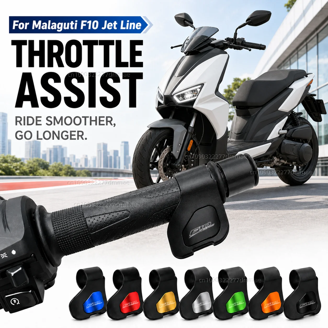 

For Malaguti F10 Jet Line 1995-2003 Motorcycle Throttle Assistant Clip Labor Saver Acceleration Labor-saving Auxiliary Handle