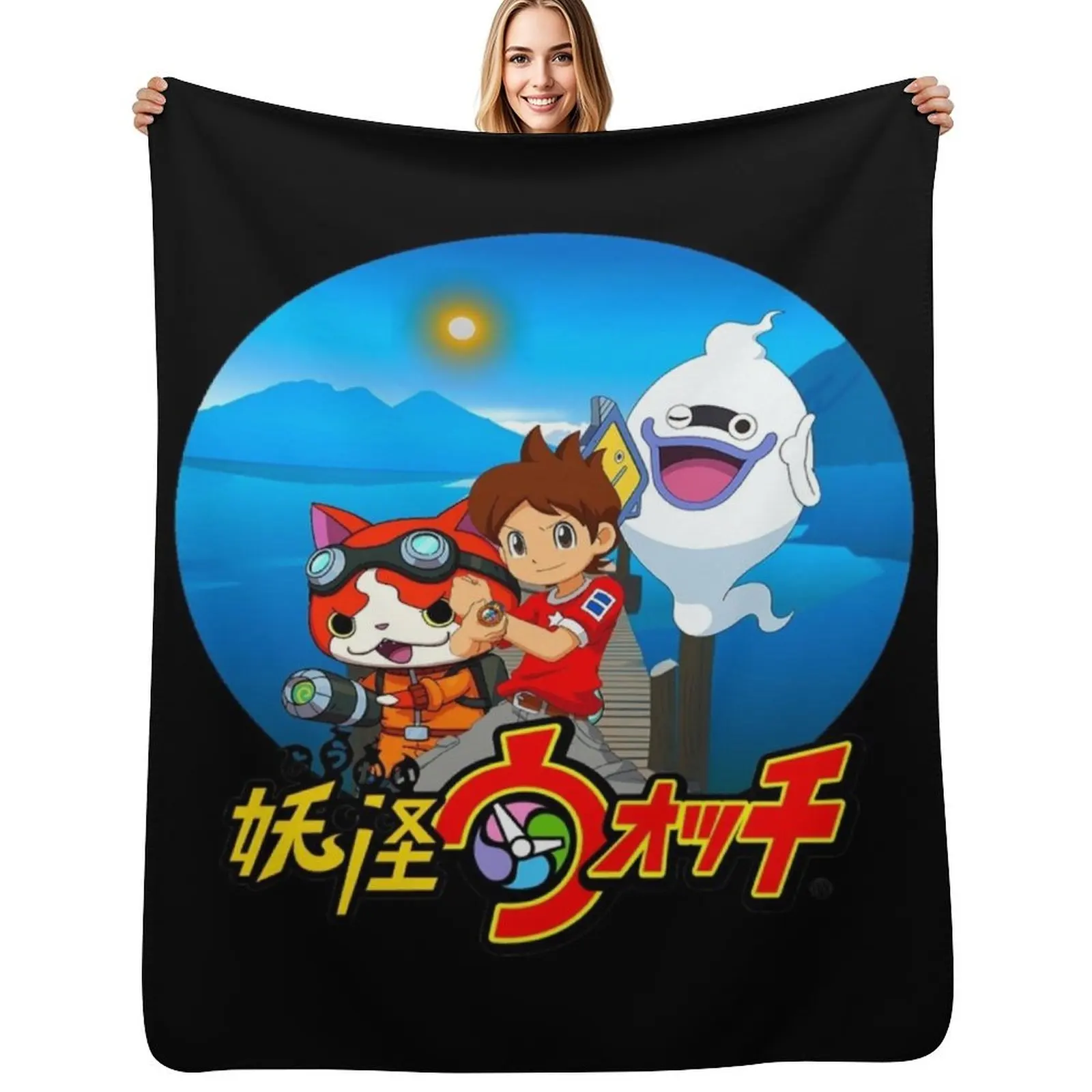 

yokai-watch Throw Blanket Hair Picnic Sofa Sofa Throw Blankets