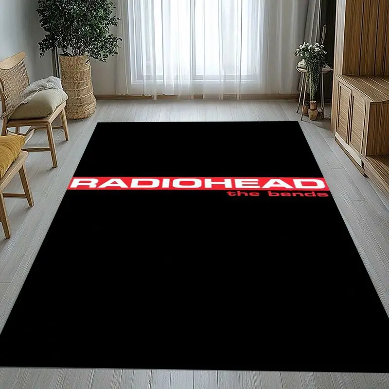 British Rock Band R-Radiohead Soft Non-Slip Large Area Rug for Living Room,Bedroom Playroom Carpet Mat for Sofa,Home Decor Gift