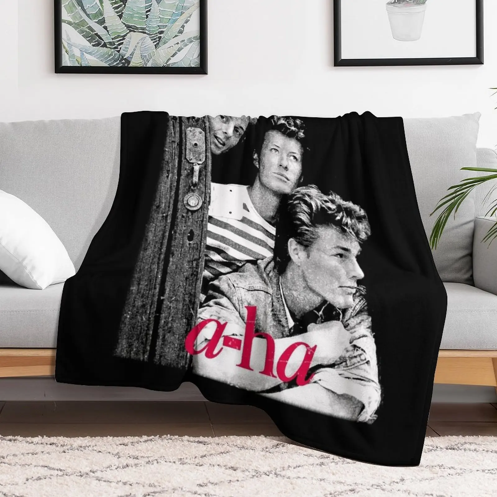 New a-ha band 80s retro classic tshirt design Throw Blanket Bed linens Luxury St Soft Plaid warm winter Blankets