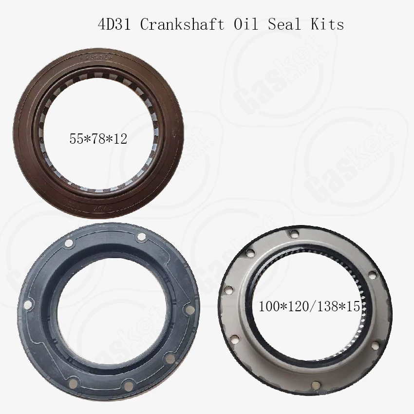 4D30 4D31 4D31T 4D32 6D31 S6E2 S4E S4E2 S6E Front Rear crankshaft oil seal sets FOR Mitsubishi engine AE3055P ME024156 AS3930