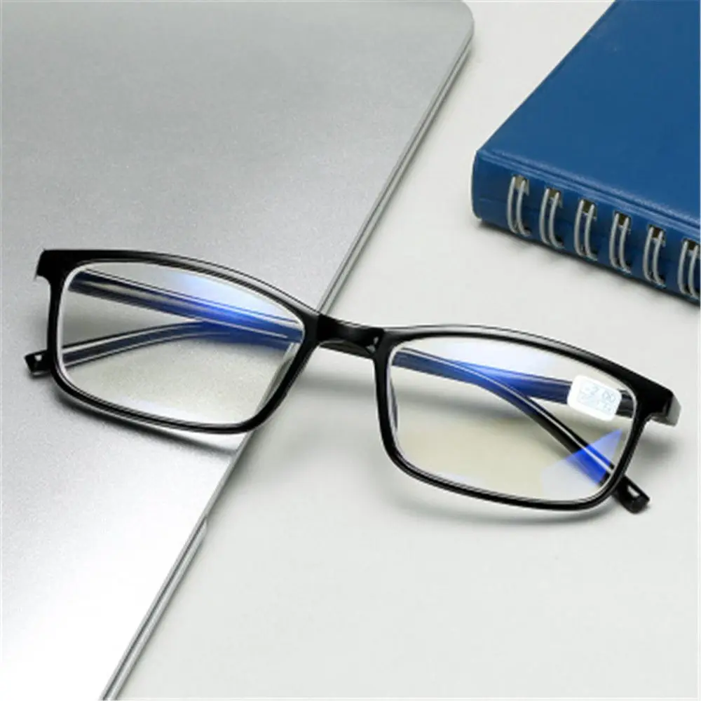 Men Business Myopia Glasses TR90 Frame Myopia Eyeglasses Women Male Vintage Eyewear -100 -400 Flexible Portable Myopia Glasses