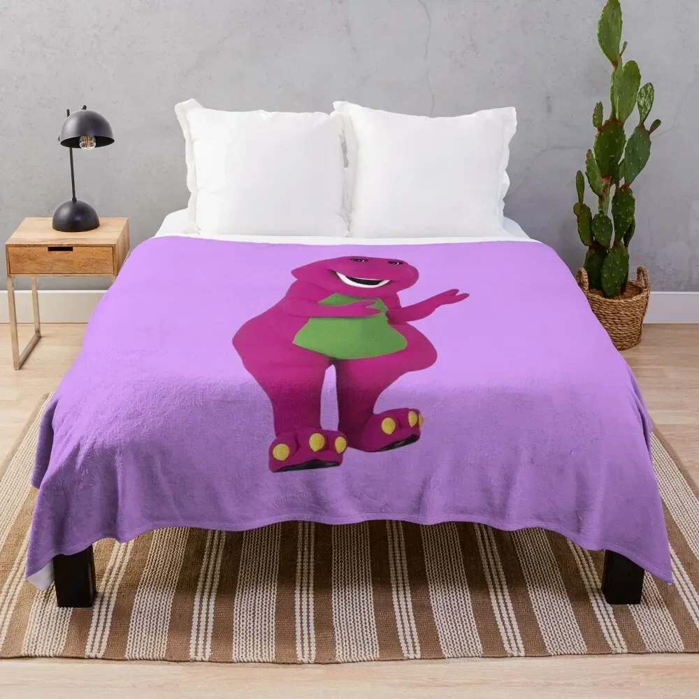 Barney Throw Blanket Cozy Microfiber Throw Blanket for Home Bedroom