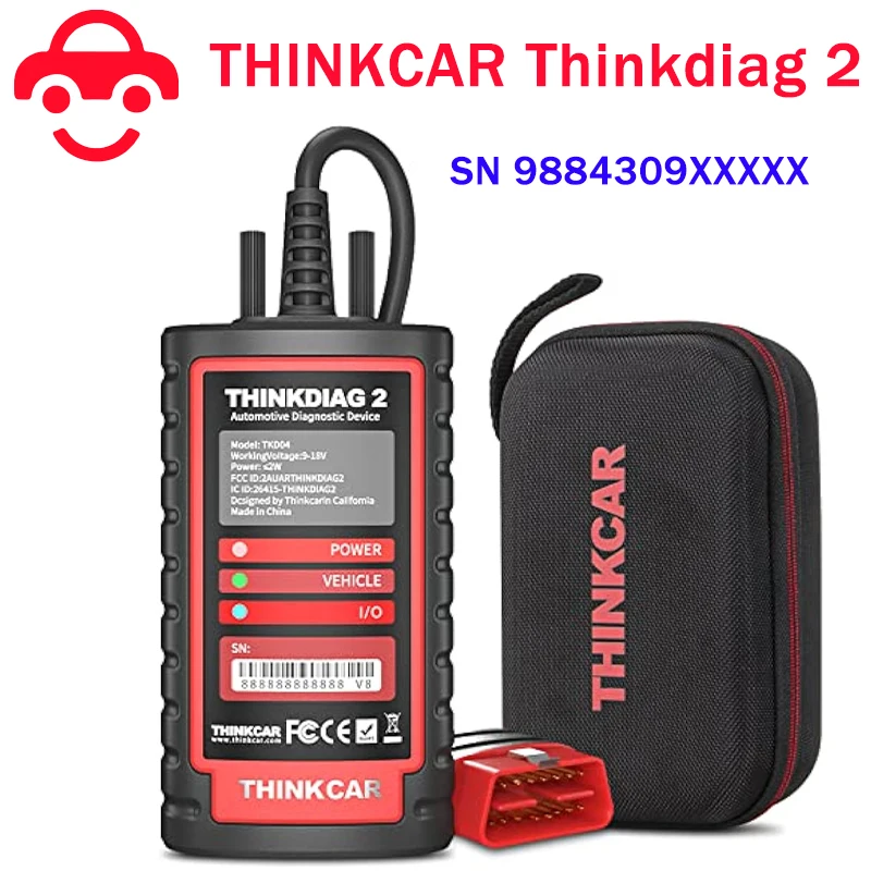 Thinkdiag2 All System Bidirectional Control OBD2 Diagnostic Scanner for iOS & Android, Bluetooth Scan Tool with CAN-FD Protocol