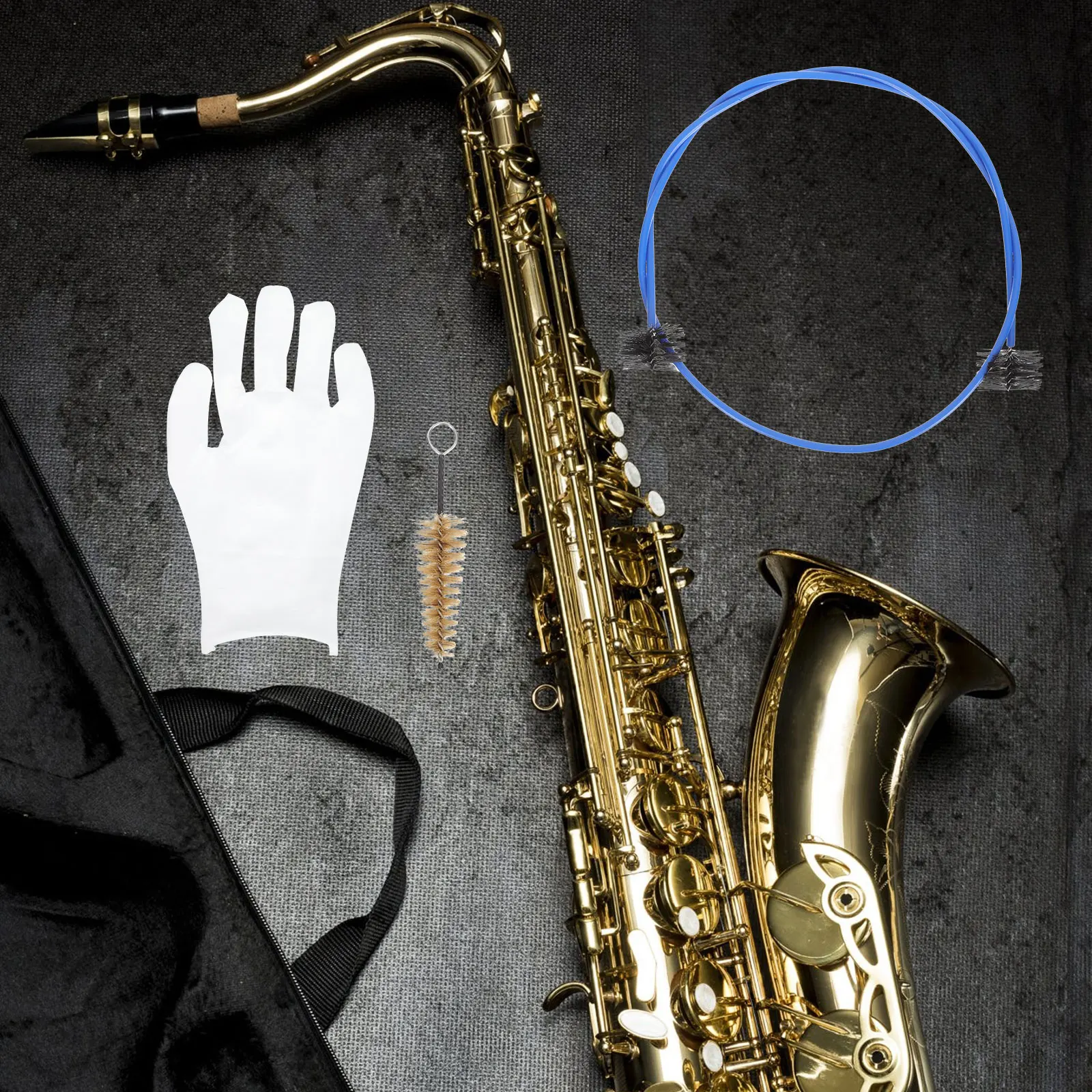 

Wind Instrument Cleaning Set Flexible Brush for Trumpet Mouthpiece Maintenance Saxophone Flare Accessories Musical Beginner