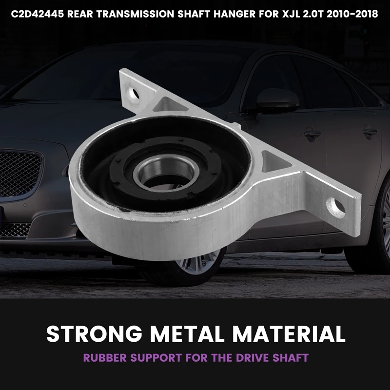 C2D42445 Car Rear Transmission Shaft Hanger For Jaguar XJL 2.0T 2010-2018 Drive Shaft Hanging Rubber Mounting Bracket