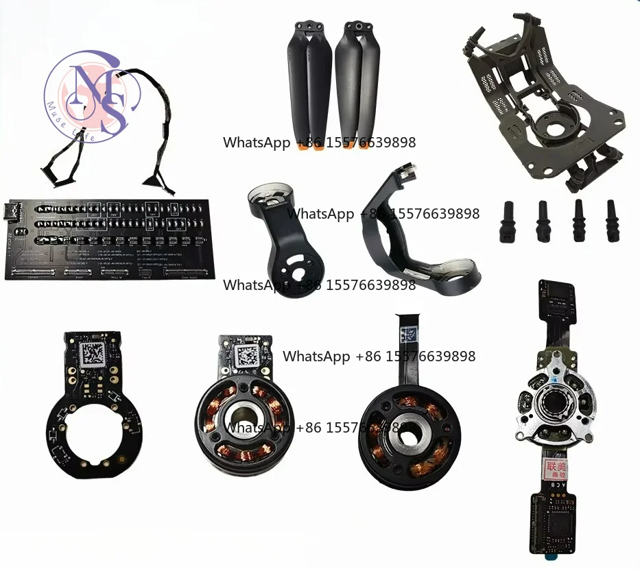 ZOCI-FOR Yaw Roll Bracket & Arm Motor, PTZ Signal Line Repair Spare Parts for Aerial Drone Equipment
