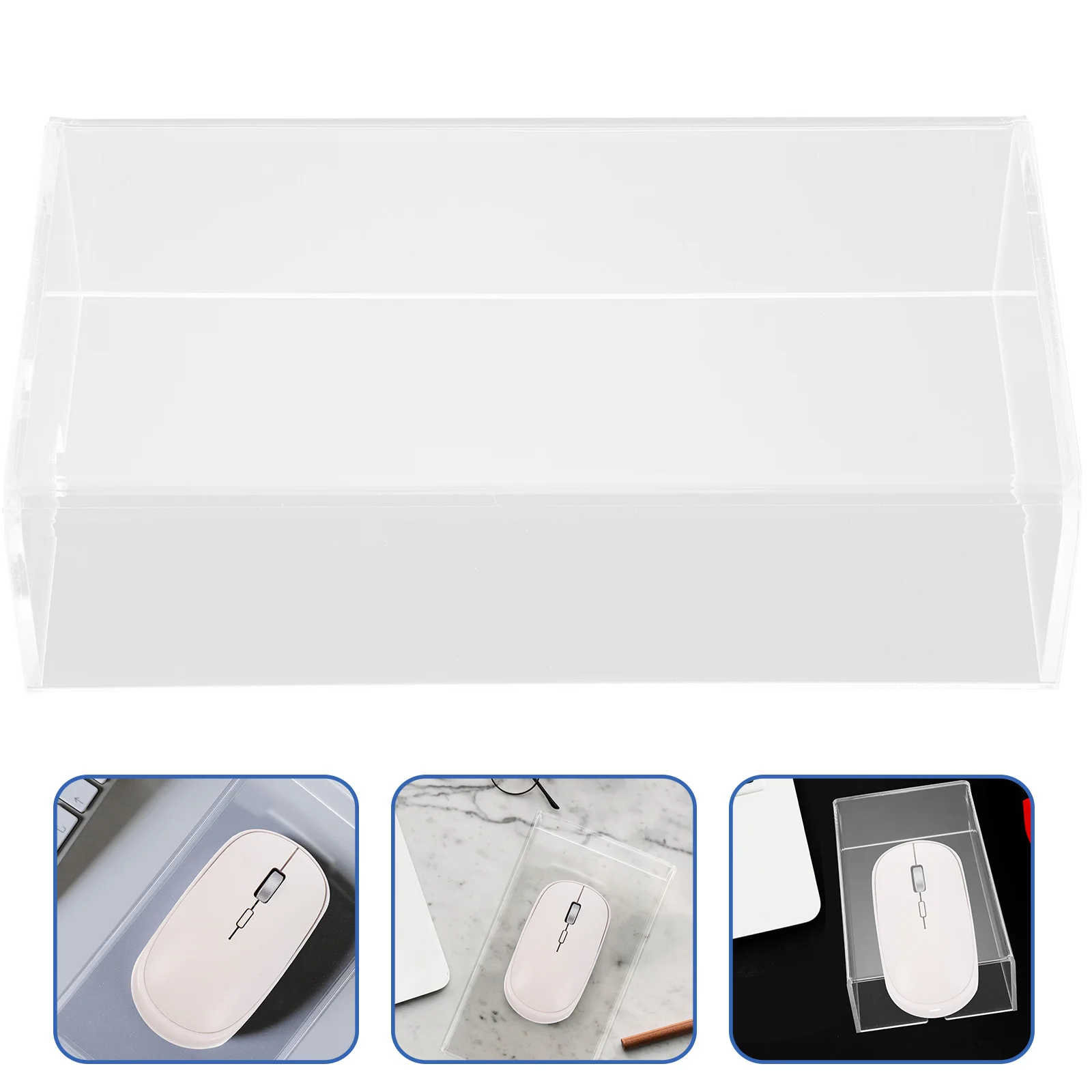 

Clear Acrylic Cover Transparent Durable Protector Dust Water Resistant Shield For Wireless Laptop Computer Anti Spill \ **：**