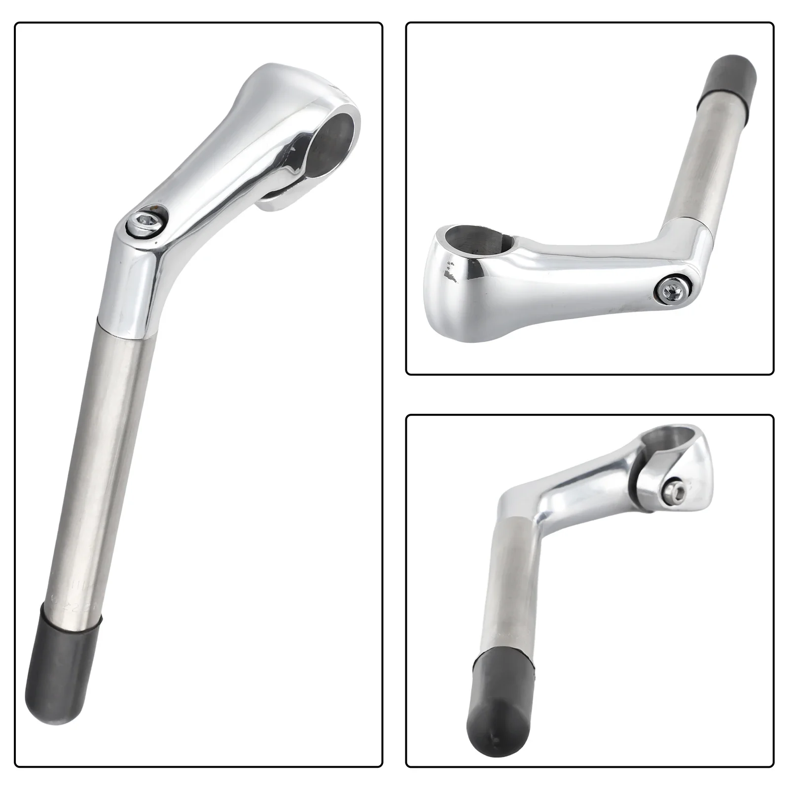 1pc 22.2mm Bicycle Stem Aluminum Alloy Old School Stem Bike Riser Stems For Folding Bikes Replacement Modification Parts