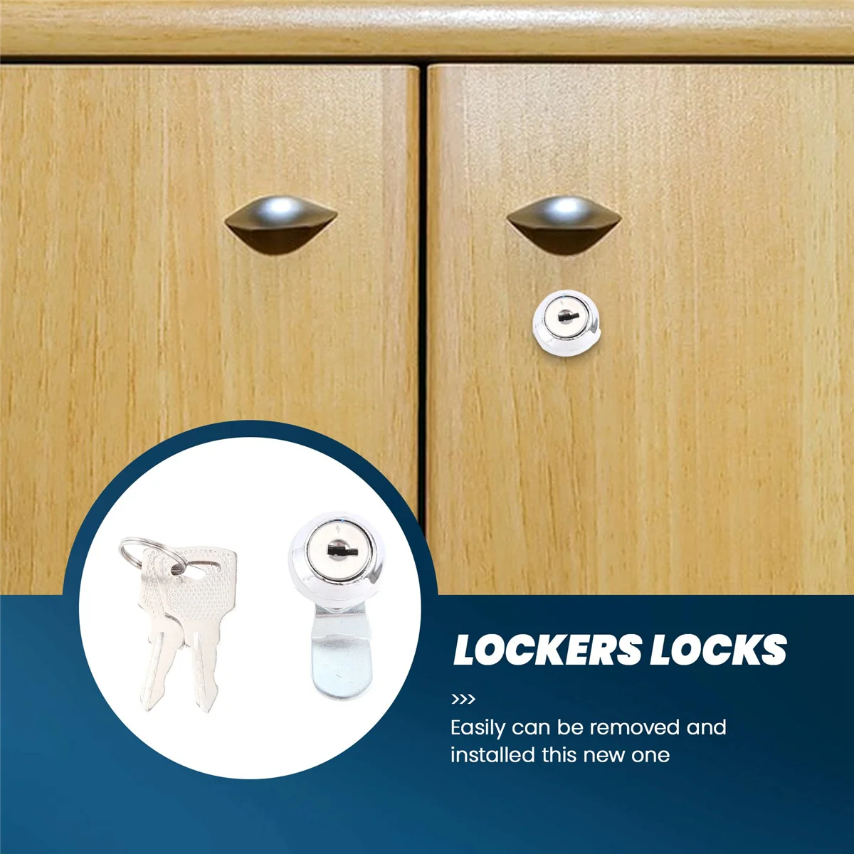 Beauty Useful Cam Locks for Lockers,Cabinet Mailbox,Drawers, Cupboards + keys