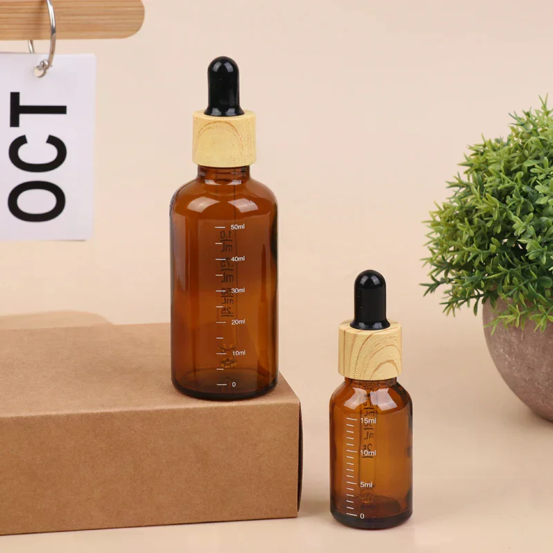 Флаконы-капельницы-с-мерной-шкалой-5-100-мл-янтарное-стекло-для-реагентов-глазных-капель-ароматерапии-жидкостей-многоразовые-дорожные