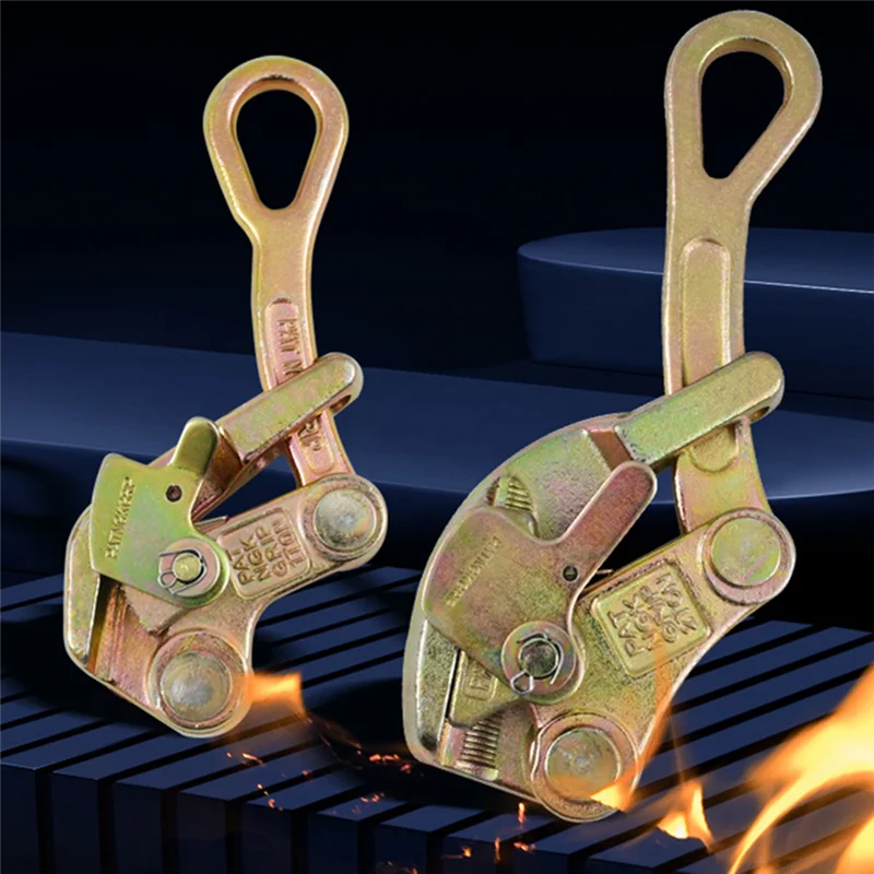 

A23P 2T Come Along Wire Grip Clamp Universal Heavy Duty Insulated Wire Rope Grips Extra-High-Strength Cables